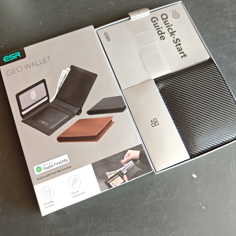 Geo Wallet with Apple Find My - Black, GPS Wallet, Tracker Wallet